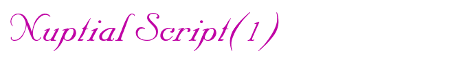 Nuptial Script(1)